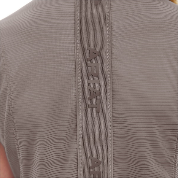 2025 Ariat Femmes Breathe 1/4 Zip Manche Courte Baselayer 10055136 - Plum Grey